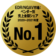 EDR/NGAV市場：ベンダー別売上金額シェア 2019年～2020年 No.1